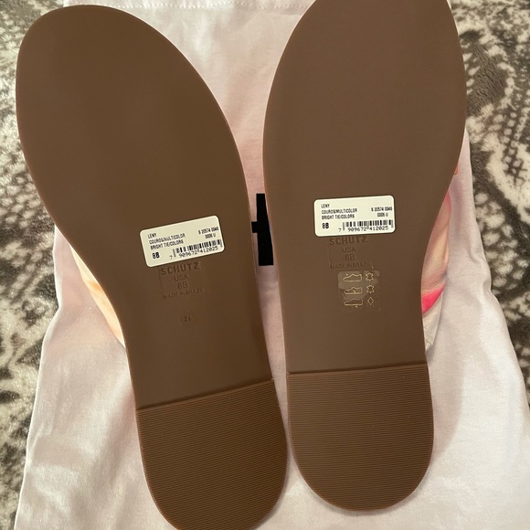 Schutz tie dye leather knot sandals - Picture 2 of 14